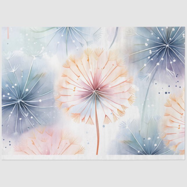 Papier Mousseline Dandelions Series Design 5 (Recto)