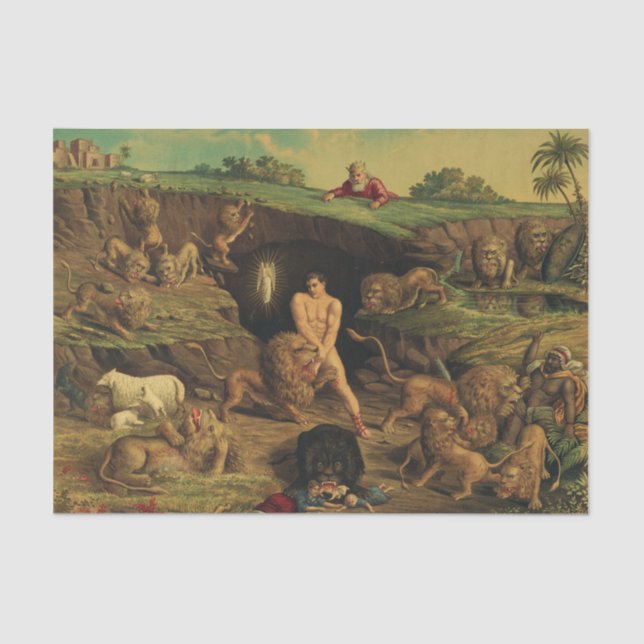 Papier Mousseline Daniel dans le Den des Lions (Recto)