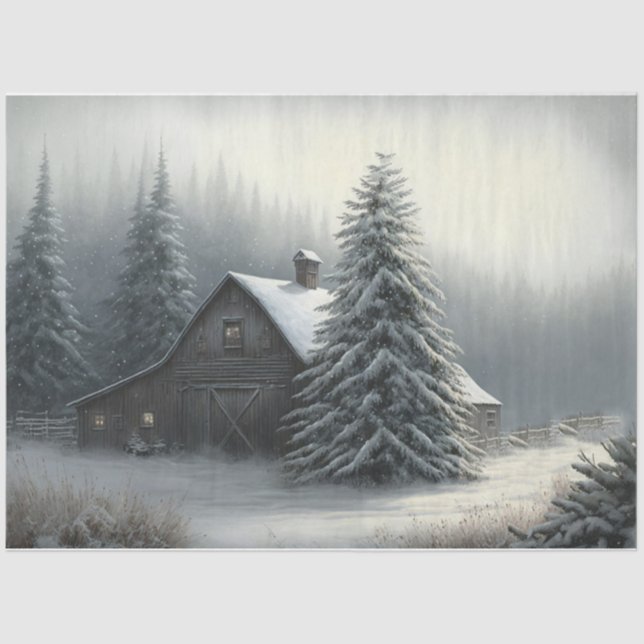 Papier Mousseline Dans le calme de la nuit (Recto)