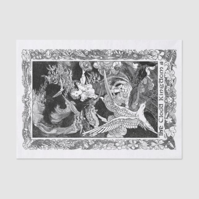 Papier Mousseline Dans les nuages (Recto)