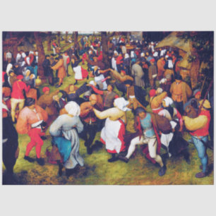 Papier Mousseline Danse Mariage, Pieter Bruegel