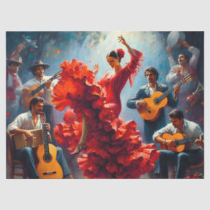 Papier Mousseline Danser flamenco Ephémère Mobilier Découpage