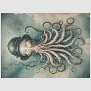 Papier Mousseline Dapper Kraken Vintage Whimsy Découpage
