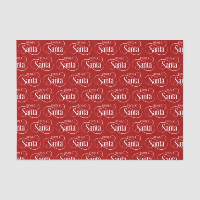 Papier Mousseline De Santa Claus Noël Fête Tissu Papier (Recto)
