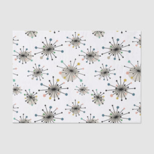 Papier Mousseline Début de l'ère atomique Retro Mid Century Moderne