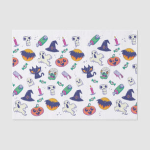 Papier Mousseline Décor motif d'Halloween