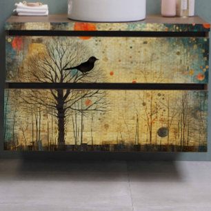 Papier Mousseline Découpage Abstraite de la surface composée d'oisea