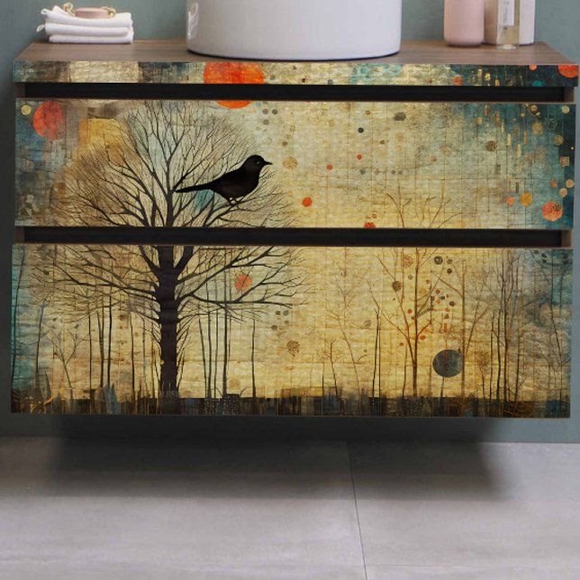 Papier Mousseline Découpage Abstraite de la surface composée d'oisea (Créateur téléchargé)