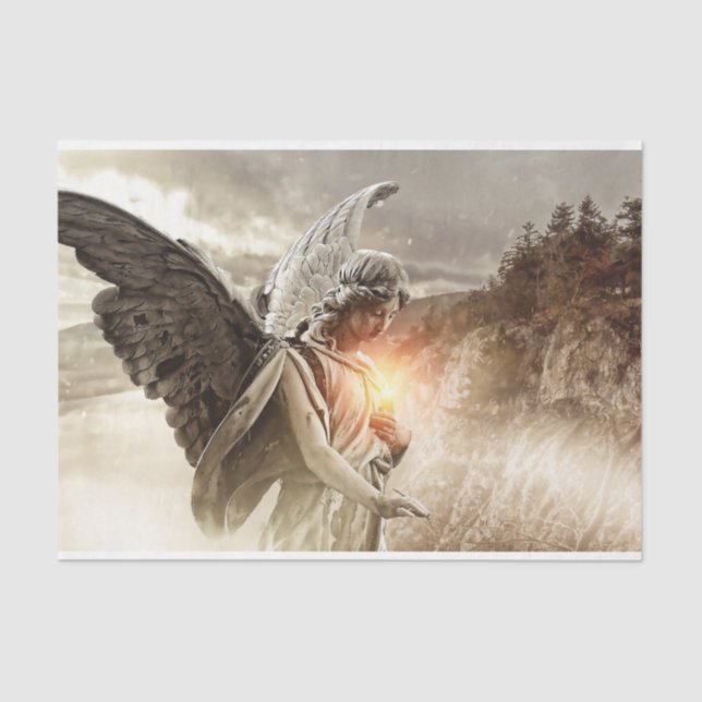 Papier Mousseline Découpage Angel 10x15 (Recto)