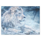 Découpage Art Lion bleu