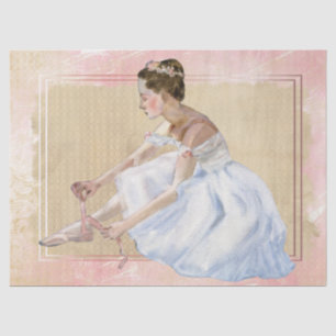 Papier Mousseline Découpage Ballerina Watercolor