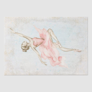 Papier Mousseline Découpage Ballerina Watercolor