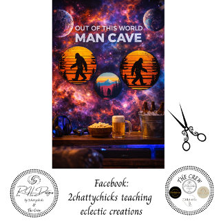 Papier Mousseline Decoupage Bigfoot Bold Orange Black 12 & 10 Inch 