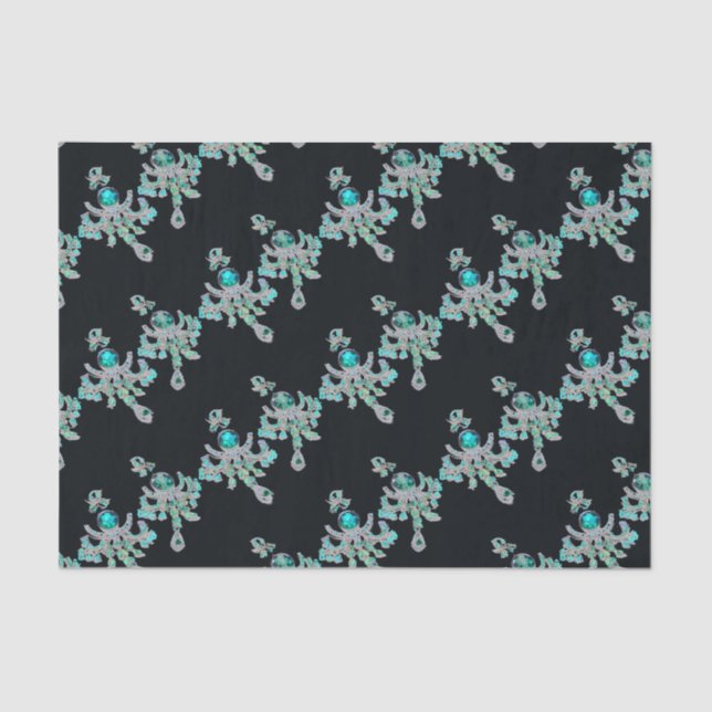 Papier Mousseline Découpage bijoux étincelants (Recto)