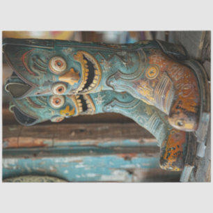 Papier Mousseline Découpage Bottes Cowboy uniques avec faces