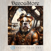 Découpage Bulldog Steampunk