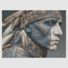Decoupage Chef Guerrier Indien Américain