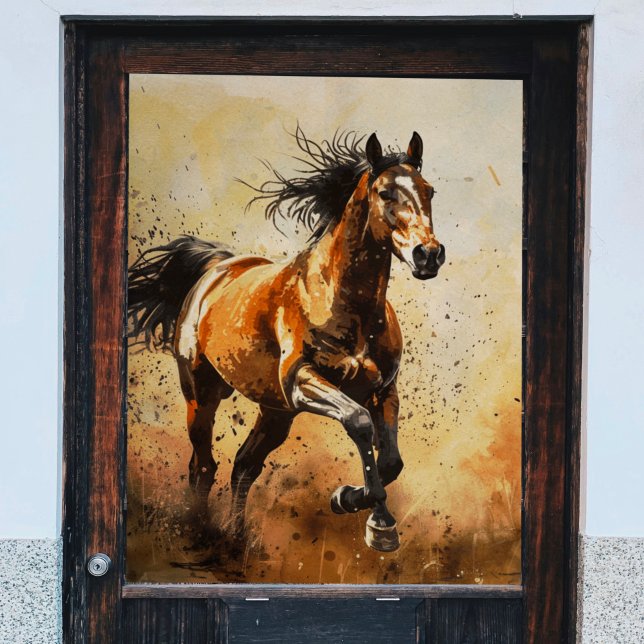 Papier Mousseline Découpage Cheval Jeune Sauvage (Créateur téléchargé)