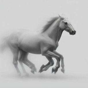 Papier Mousseline Découpage Chevaux Sauvages Courir Le Charme Occide