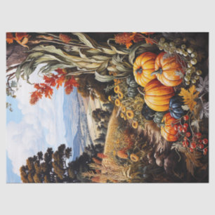 Papier Mousseline Découpage Citrouille automne de la ferme