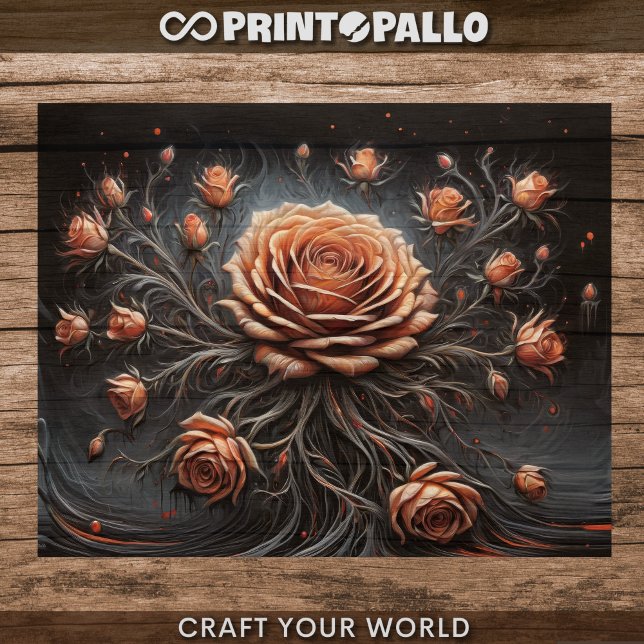 Papier Mousseline Découpage - constellation Rose - (Créateur téléchargé)