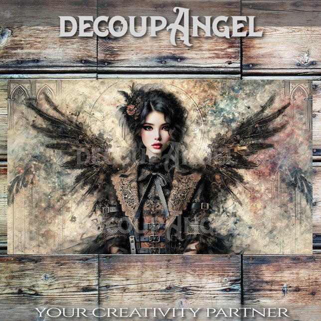 Papier Mousseline Découpage d'angle gothique foncé (Créateur téléchargé)