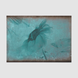 Papier Mousseline Découpage d'antiquités Turquoise Sunflower Blue
