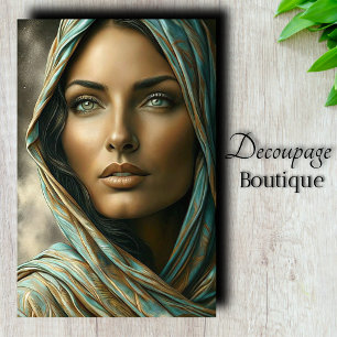 Papier Mousseline Découpage de Beauté Exotique