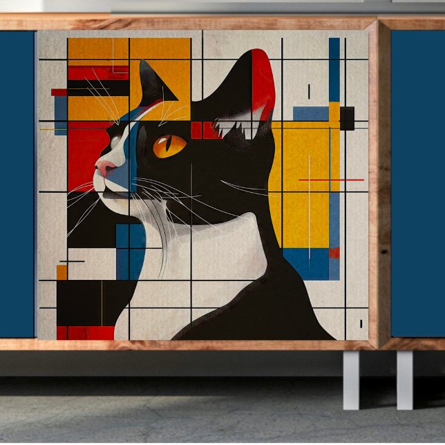 Papier Mousseline Découpage de chat Abstrait (Créateur téléchargé)