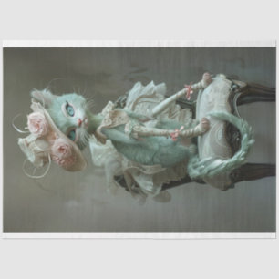 Papier Mousseline Découpage de chat Whimsical français