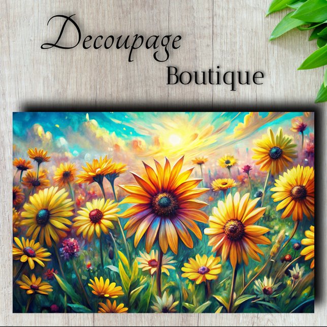 Papier Mousseline Découpage de danse de la joie d'été (Summer Joy Dance Decoupage Tissue Paper)