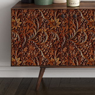 Papier Mousseline Découpage de défilement en bois sculpté