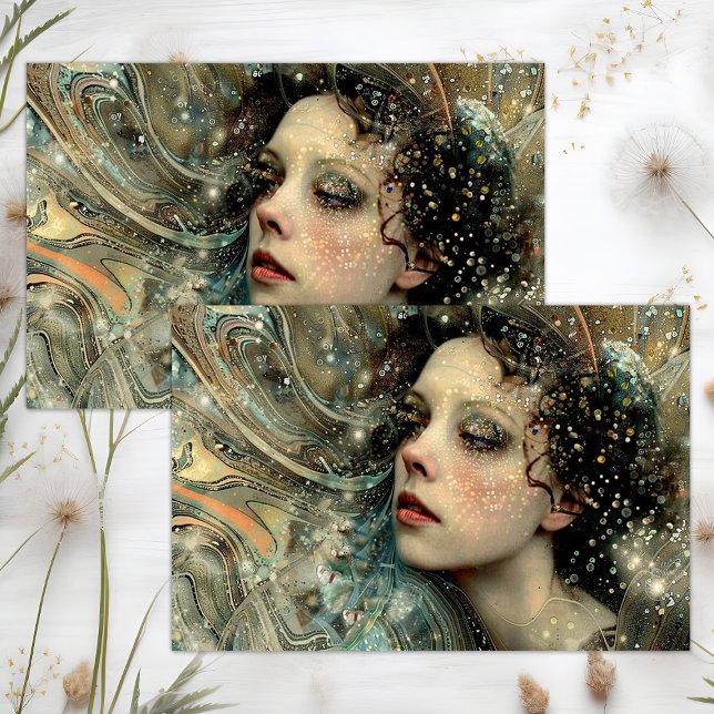 PAPIER MOUSSELINE DÉCOUPAGE DE FAIRY IMAGINAIRE (FANTASY FAIRY DECOUPAGE TISSUE PAPER)