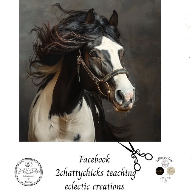 Papier Mousseline Découpage de grâce du souverain du cheval Majestic (Créateur téléchargé)