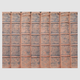 Papier Mousseline Découpage de la bibliothèque de livres beiges