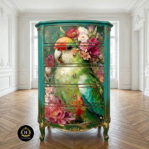 Papier Mousseline Découpage de la Couronne florale autochtone du per