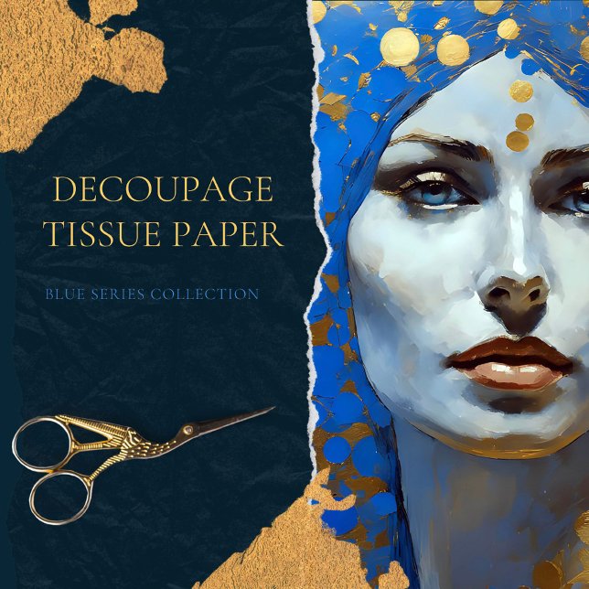 Papier Mousseline Découpage de la femme vintage (Créateur téléchargé)
