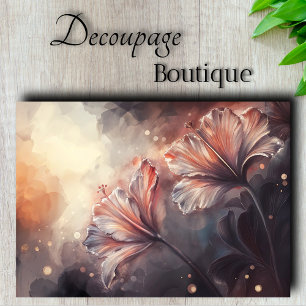 Papier Mousseline Découpage de la fleur d'Hibiscus éthérique