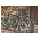 Découpage de la moto Yamaha vintage