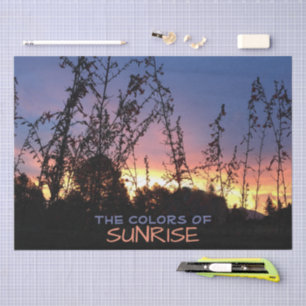 Papier Mousseline Découpage de la photo Horizon personnalisé
