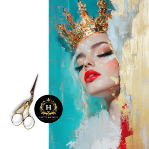 Papier Mousseline Découpage de la reine Abstraite Serene Majesty