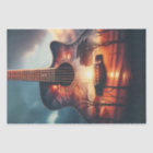 Découpage de la silhouette de guitare