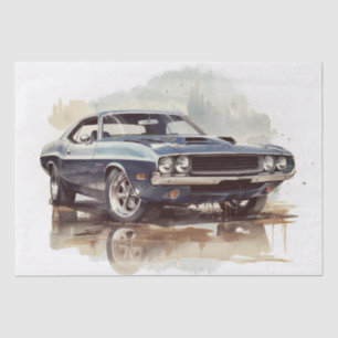 Papier Mousseline Découpage de la voiture de musculation