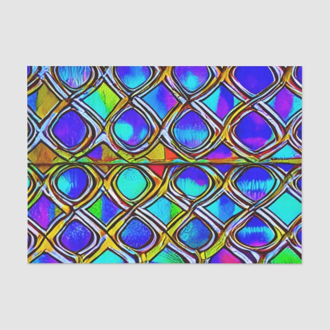 Papier Mousseline Découpage de l'effet de verre motif (Recto)