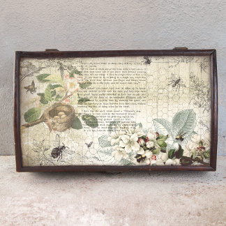 Papier Mousseline Découpage de l'Ephémère botanique de l'abeille ant