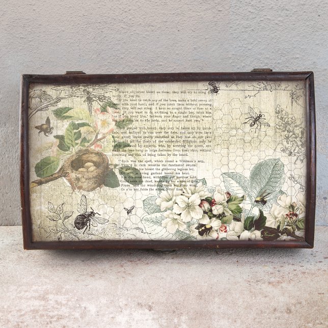 Papier Mousseline Découpage de l'Ephémère botanique de l'abeille ant (Créateur téléchargé)