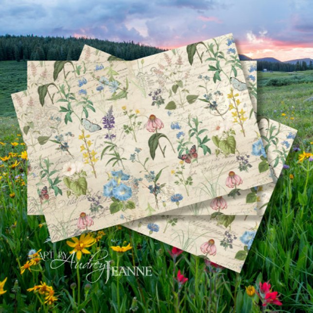 Papier Mousseline Découpage de l'Ephémère de prairie florale Fleur s (Créateur téléchargé)