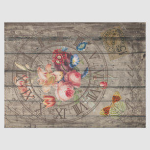 Papier Mousseline Découpage de l'horloge vintage russe