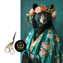 Découpage de l'ours de la Reine de la Couronne Vin