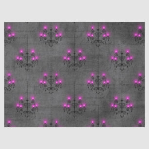 Papier Mousseline Découpage de lustre gothique violet et noir
